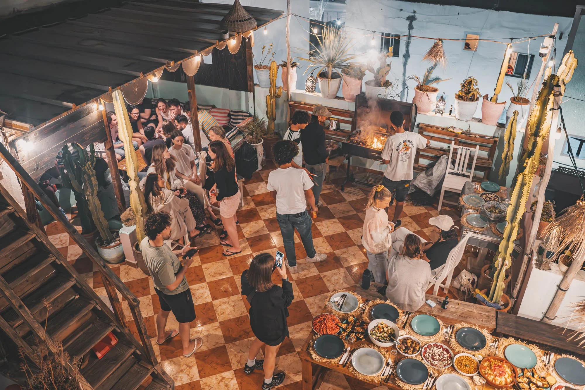 Rooftop gatherings with founders