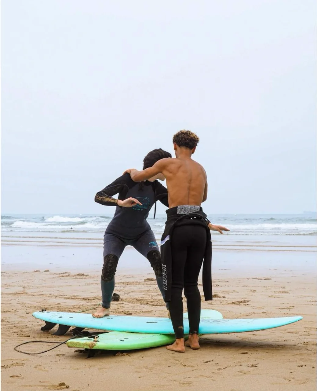 Professional surf instruction
