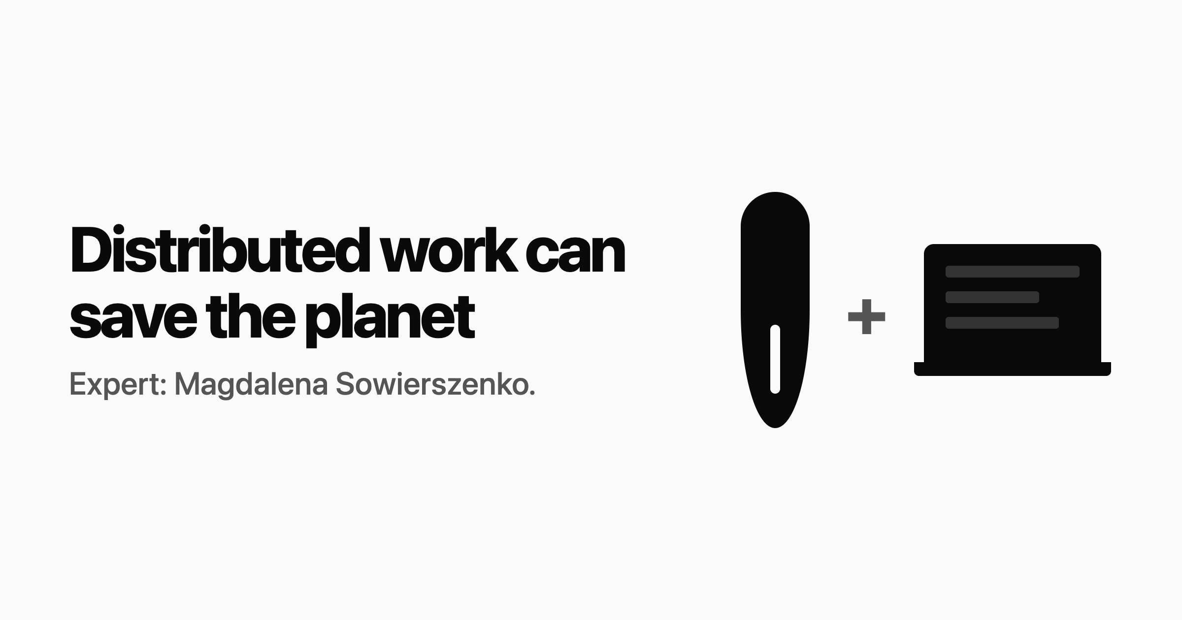 #8: Distributed work can save the planet π