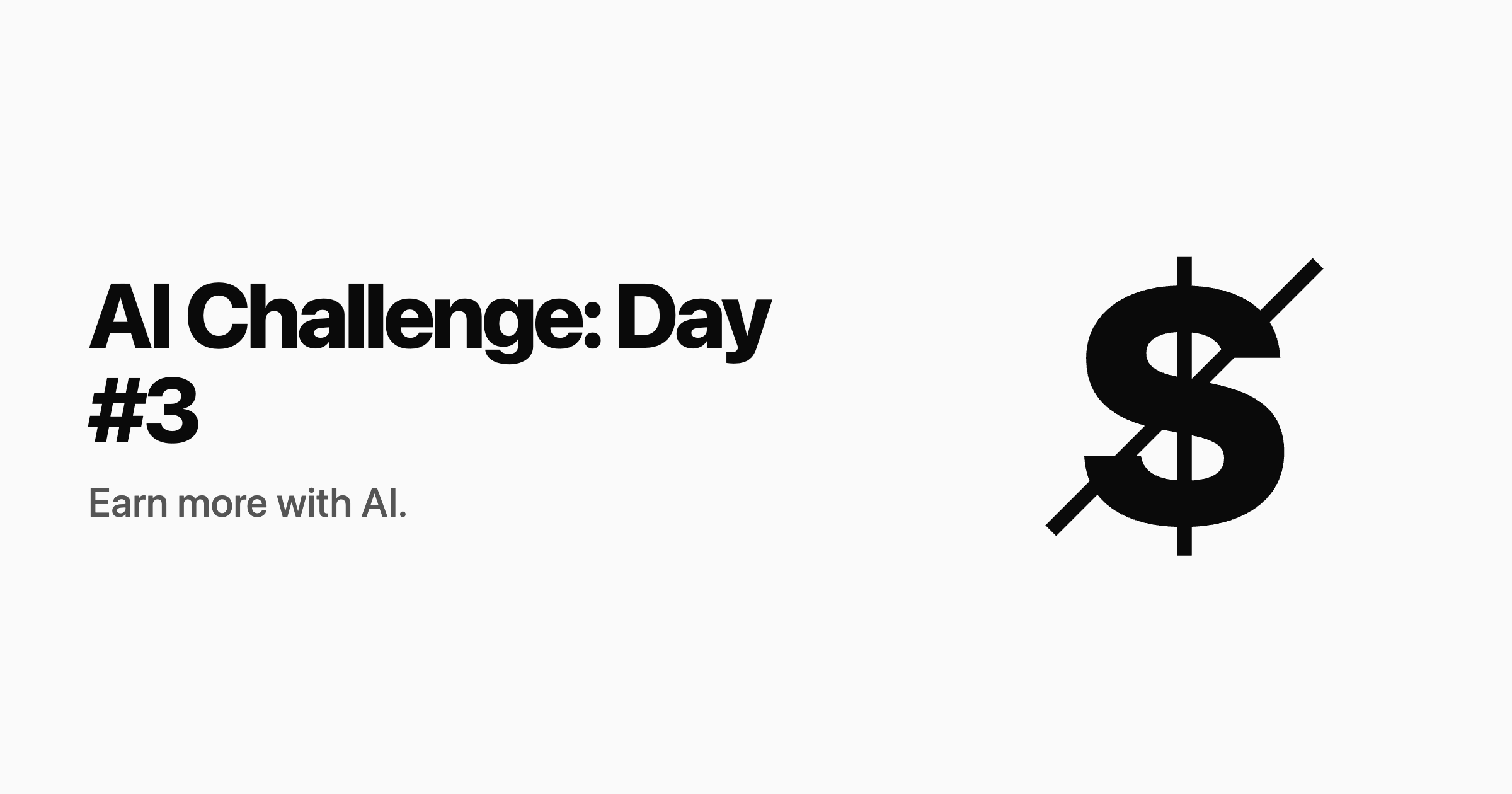 AI Challenge: Day #3