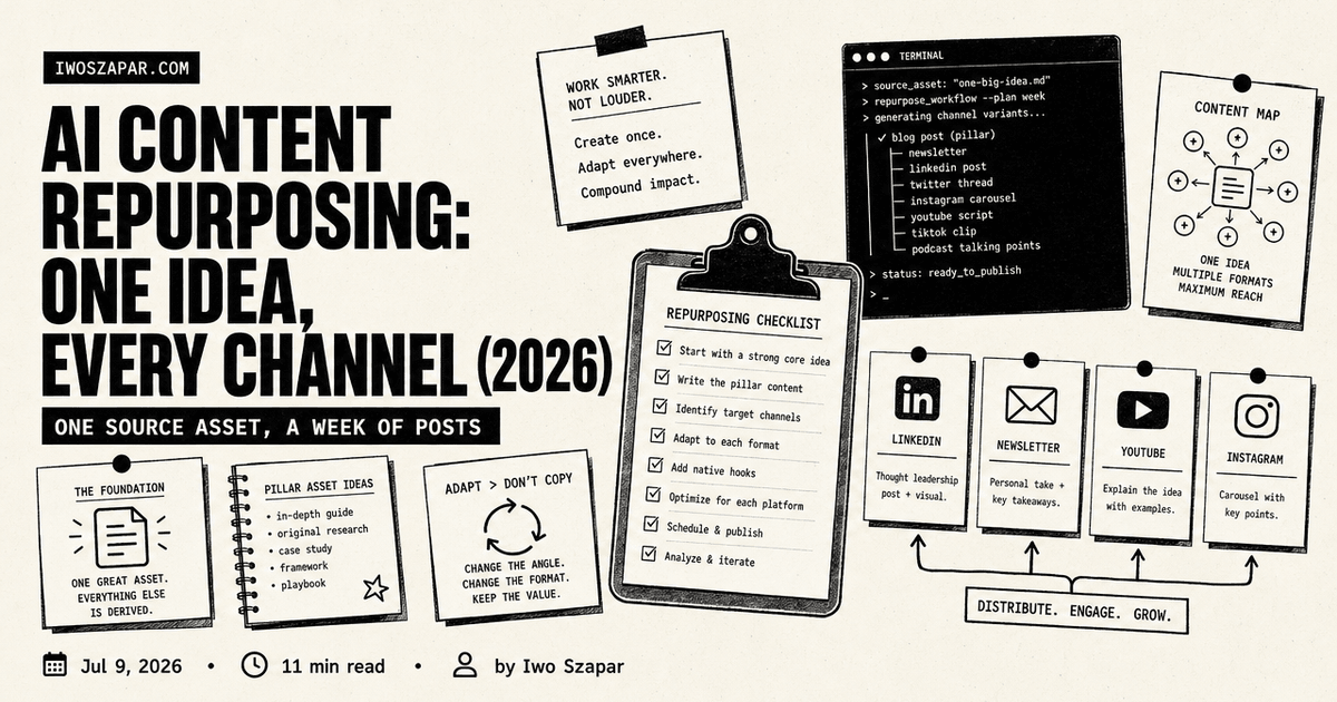 AI Content Repurposing: One Idea, Every Channel (2026)