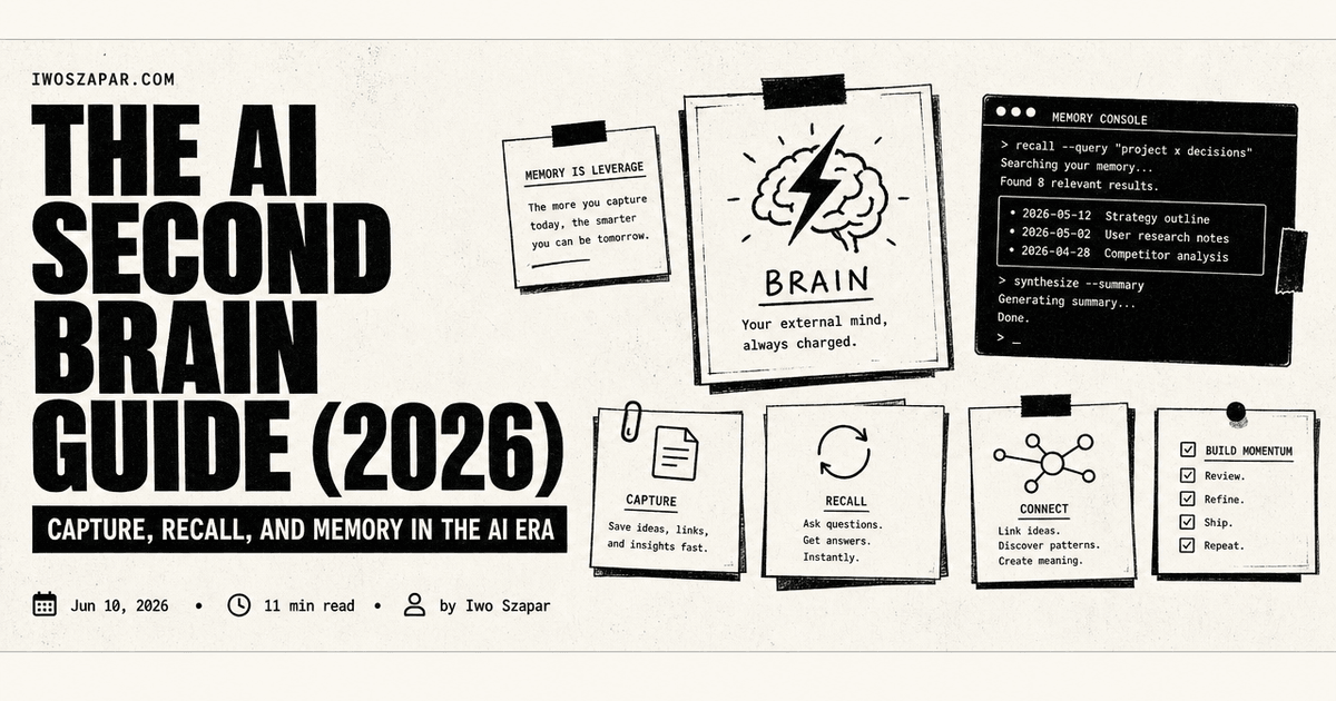 The AI second brain guide (2026)