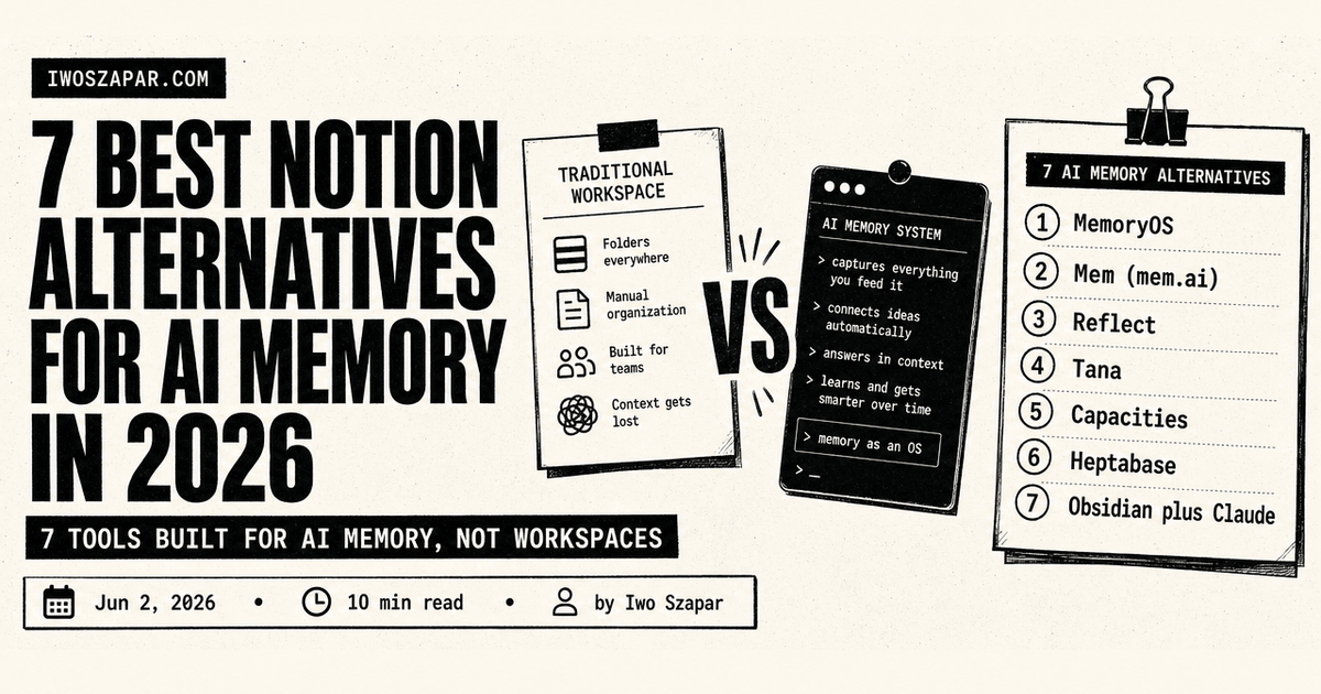7 best Notion alternatives for AI memory in 2026