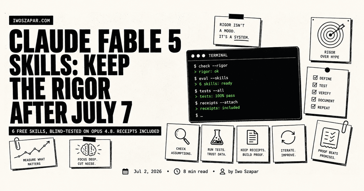 Claude Fable 5 Skills: Keep the Rigor After July 7