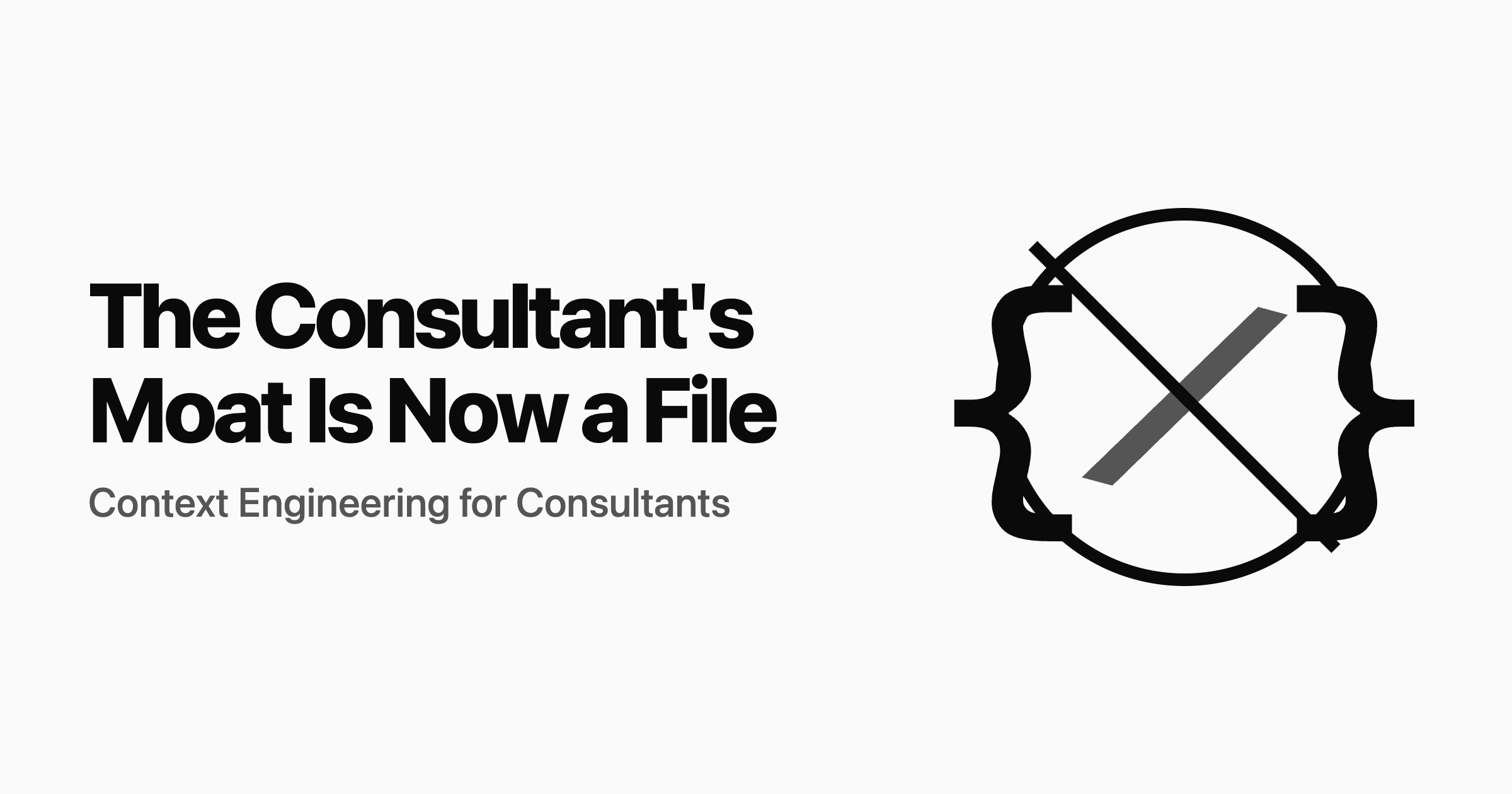 The Consultant's Moat Is Now a File