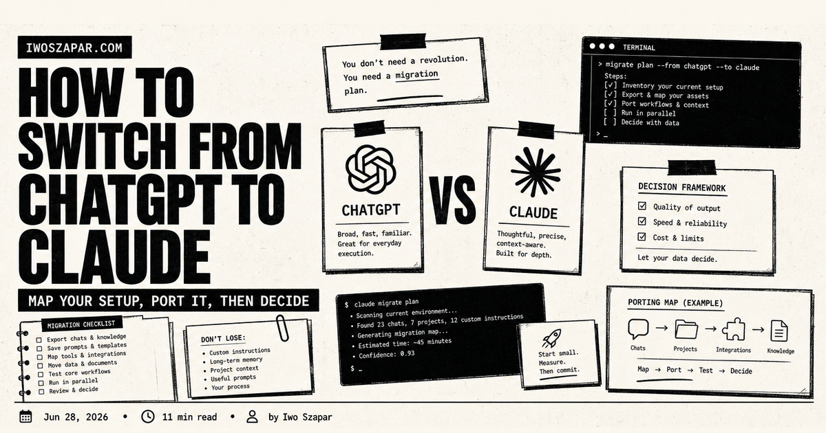 How to switch from ChatGPT to Claude