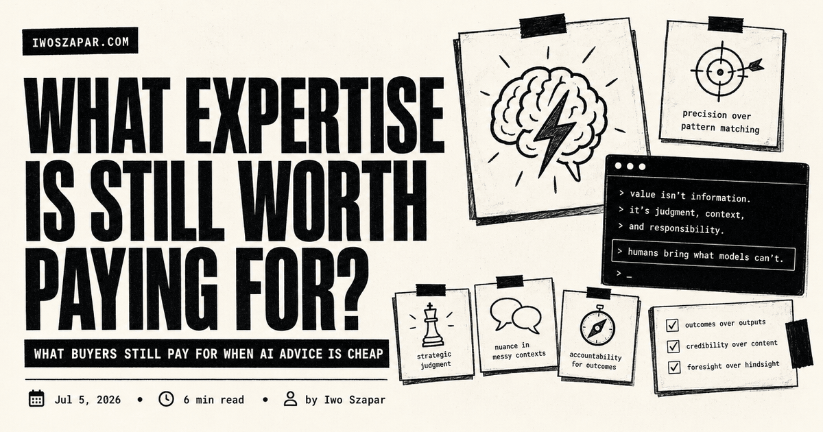 What Expertise Is Still Worth Paying For?