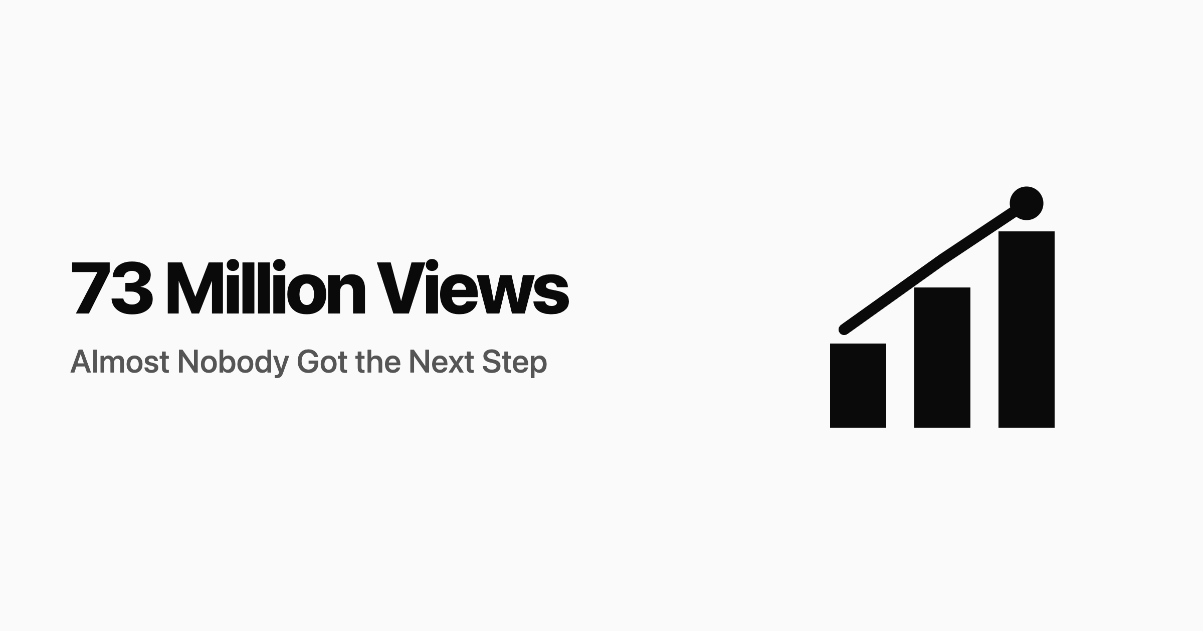 73 Million Views on the Warning. Almost Nobody Got the Next Step.
