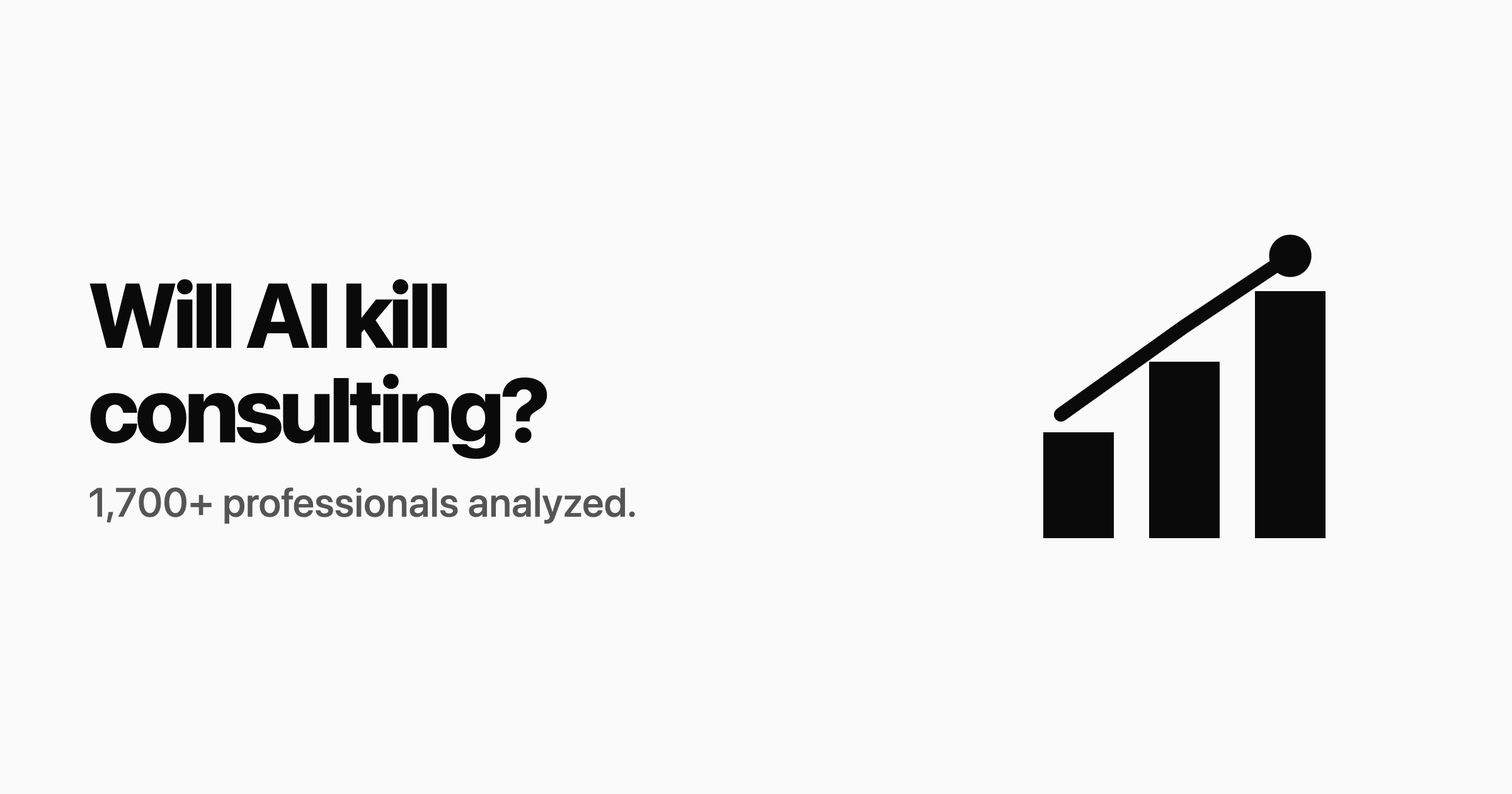 Will AI kill consulting? (New data)